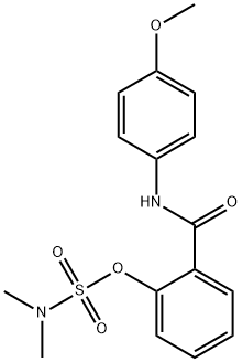 2-[(4-METHOXYANILINO)CARBONYL]PHENYL-N,N-DIMETHYLSULFAMATE 结构式