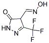 5-OXO-3-(TRIFLUOROMETHYL)-4,5-DIHYDRO-1H-PYRAZOLE-4-CARBALDEHYDE OXIME 结构式