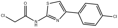 2-氯-N-[4-(4-氯-苯基)-噻唑-2-基]-乙酰胺 结构式