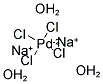 SODIUM TETRACHLOROPALLADATE (II) TRIHYDRATE 结构式