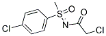 N1-[1-(4-CHLOROPHENYL)-1-METHYL-1-OXO-LAMBDA6-SULFANYLIDENE]-2-CHLOROACETAMIDE 结构式