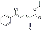 ETHYL 5-CHLORO-2-CYANO-5-PHENYLPENTA-2,4-DIENOATE 结构式