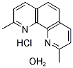 2,9-DIMETHYL-1,10-PHENANTHROLINE HYDROCHLORIDE MONOHYDRATE 结构式