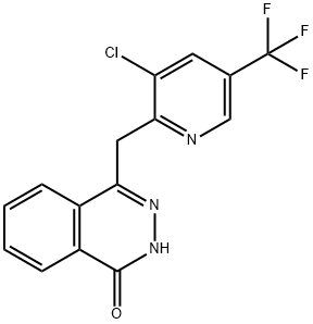 4-([3-Chloro-5-(trifluoromethyl)-2-pyridinyl]methyl)-1(2H)-phthalazinone 结构式