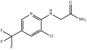 2-([3-CHLORO-5-(TRIFLUOROMETHYL)-2-PYRIDINYL]AMINO)ACETAMIDE 结构式