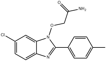 2-([6-CHLORO-2-(4-METHYLPHENYL)-1H-1,3-BENZIMIDAZOL-1-YL]OXY)ACETAMIDE 结构式