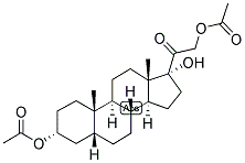 5-BETA-PREGNAN-3-ALPHA, 17,21-TRIOL-20-ONE 3,21-DIACETATE 结构式