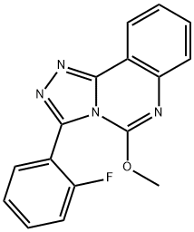 3-(2-FLUOROPHENYL)-5-METHOXY[1,2,4]TRIAZOLO[4,3-C]QUINAZOLINE 结构式