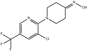 1-[3-CHLORO-5-(TRIFLUOROMETHYL)-2-PYRIDINYL]TETRAHYDRO-4(1H)-PYRIDINONE OXIME 结构式