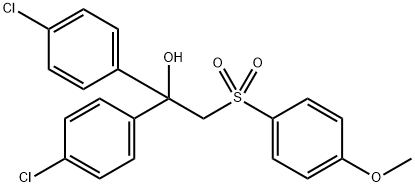 1,1-BIS(4-CHLOROPHENYL)-2-[(4-METHOXYPHENYL)SULFONYL]-1-ETHANOL 结构式