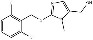 (2-[(2,6-DICHLOROBENZYL)SULFANYL]-1-METHYL-1H-IMIDAZOL-5-YL)METHANOL 结构式