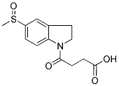 2,3-DIHYDRO-5-(METHYLSULFINYL)-GAMMA-OXO-(1H)-INDOLEBUTANOIC ACID 结构式