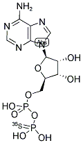 ADENOSINE 5'-(BETA-THIO) DIPHOSPHATE, [35S]- 结构式
