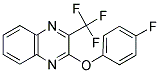 2-(4-FLUOROPHENOXY)-3-(TRIFLUOROMETHYL)QUINOXALINE 结构式