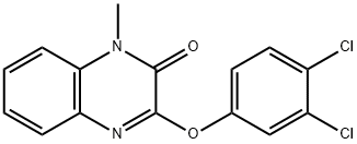 3-(3,4-DICHLOROPHENOXY)-1-METHYL-2(1H)-QUINOXALINONE 结构式