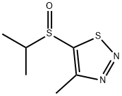 5-(ISOPROPYLSULFINYL)-4-METHYL-1,2,3-THIADIAZOLE 结构式