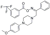 1-(4-METHOXYPHENYL)-4-[2-PHENYL-2-(([3-(TRIFLUOROMETHYL)BENZOYL]OXY)IMINO)ETHYL]PIPERAZINE 结构式