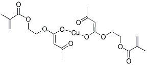 水合异丁烯酸乙酰乙酸乙酯铜 结构式