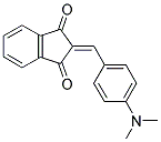 2-((4-(DIMETHYLAMINO)PHENYL)METHYLENE)INDANE-1,3-DIONE 结构式