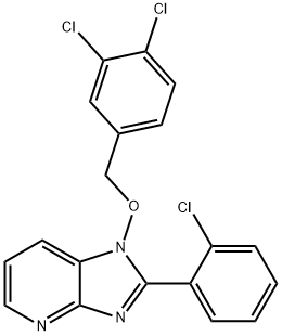 2-(2-CHLOROPHENYL)-1-[(3,4-DICHLOROBENZYL)OXY]-1H-IMIDAZO[4,5-B]PYRIDINE 结构式