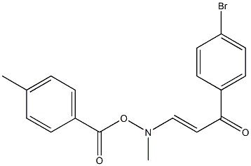 1-(4-BROMOPHENYL)-3-(METHYL[(4-METHYLBENZOYL)OXY]AMINO)-2-PROPEN-1-ONE 结构式