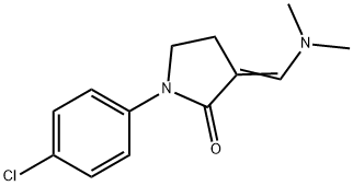 1-(4-CHLOROPHENYL)-3-[(DIMETHYLAMINO)METHYLENE]-2-PYRROLIDINONE 结构式