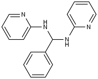 N-[Phenyl(2-pyridinylamino)methyl]-N-(2-pyridinyl)amine 结构式