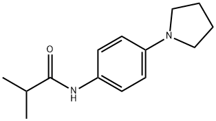 2-Methyl-N-[4-(1-pyrrolidinyl)phenyl]propanamide 结构式
