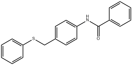 N-(4-[(PHENYLSULFANYL)METHYL]PHENYL)BENZENECARBOXAMIDE 结构式