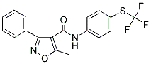 (5-METHYL-3-PHENYLISOXAZOL-4-YL)-N-(4-(TRIFLUOROMETHYLTHIO)PHENYL)FORMAMIDE 结构式