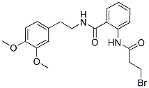 N1-(3,4-DIMETHOXYPHENETHYL)-2-[(3-BROMOPROPANOYL)AMINO]BENZAMIDE 结构式