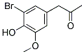 (5-BROMO-4-HYDROXY-3-METHOXYPHENYL)ACETONE 结构式
