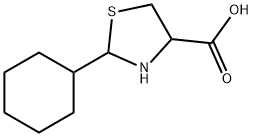 2-CYCLOHEXYL-THIAZOLIDINE-4-CARBOXYLIC ACID 结构式
