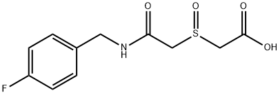 2-((2-[(4-FLUOROBENZYL)AMINO]-2-OXOETHYL)SULFINYL)ACETIC ACID 结构式