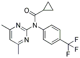 N-(CYCLOPROPYLCARBONYL)-N-[4-(TRIFLUOROMETHYL)PHENYL]-4,6-DIMETHYL-2-PYRIMIDINAMINE 结构式