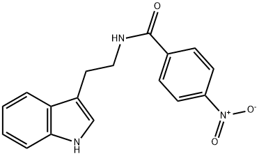 N-(2-INDOL-3-YLETHYL)(4-NITROPHENYL)FORMAMIDE 结构式