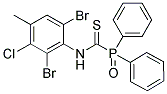 N-(2,6-DIBROMO-3-CHLORO-4-METHYLPHENYL)OXO(DIPHENYL)PHOSPHORANECARBOTHIOAMIDE 结构式