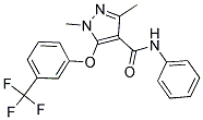 1,3-DIMETHYL-N-PHENYL-5-[3-(TRIFLUOROMETHYL)PHENOXY]-1H-PYRAZOLE-4-CARBOXAMIDE 结构式
