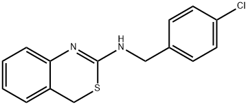 N-(4-CHLOROBENZYL)-4H-3,1-BENZOTHIAZIN-2-AMINE 结构式