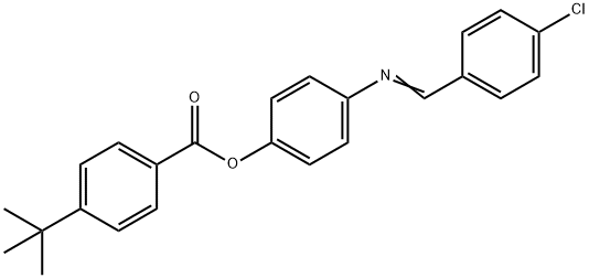 4-([(4-CHLOROPHENYL)METHYLENE]AMINO)PHENYL 4-(TERT-BUTYL)BENZENECARBOXYLATE 结构式