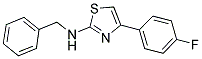 BENZYL-[4-(4-FLUORO-PHENYL)-THIAZOL-2-YL]-AMINE 结构式