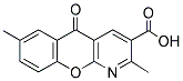 2,7-DIMETHYL-5-OXO-5H-CHROMENO[2,3-B]PYRIDINE-3-CARBOXYLIC ACID 结构式