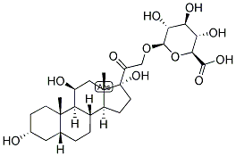 5-BETA-PREGNAN-3-ALPHA, 11-BETA, 17,21-TETROL-20-ONE 21-GLUCOSIDURONATE 结构式