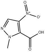 1-甲基-4-硝基-1H-吡唑-5-羧酸 结构式