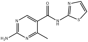 2-AMINO-4-METHYL-N-(1,3-THIAZOL-2-YL)-5-PYRIMIDINECARBOXAMIDE 结构式