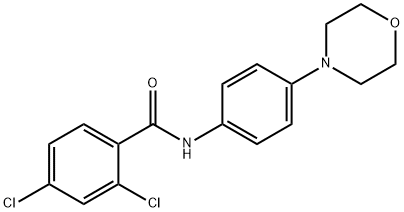 2,4-DICHLORO-N-(4-MORPHOLINOPHENYL)BENZENECARBOXAMIDE 结构式