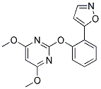 2-[2-(ISOXAZOL-5-YL)PHENYLOXY]-4,6-DIMETHOXYPYRIMIDINE 结构式