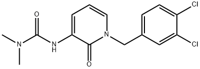 N'-[1-(3,4-DICHLOROBENZYL)-2-OXO-1,2-DIHYDRO-3-PYRIDINYL]-N,N-DIMETHYLUREA 结构式