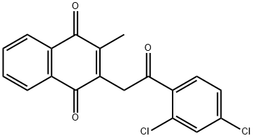 2-[2-(2,4-DICHLOROPHENYL)-2-OXOETHYL]-3-METHYLNAPHTHOQUINONE 结构式