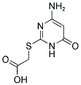 (4-AMINO-6-OXO-1,6-DIHYDRO-PYRIMIDIN-2-YL-SULFANYL)-ACETIC ACID 结构式